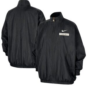 Nike Unisex WNBA Black Essential Oversized Woven Full Zip Jacket NWT